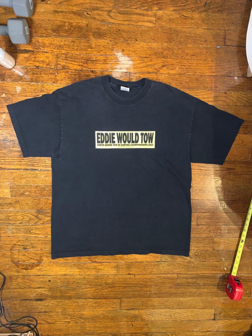 Vintage Eddie Would Tow North Shore Towing Tee XL Surf Y2K
